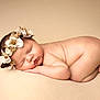 Isabella joined the competition — help win amazing prizes! newborn, baby, sleeping, flower_crown, skin, infant, peaceful, cute, soft, portrait, closeup, head, face, arm, hand, foot, naked, studio, pose, resting
