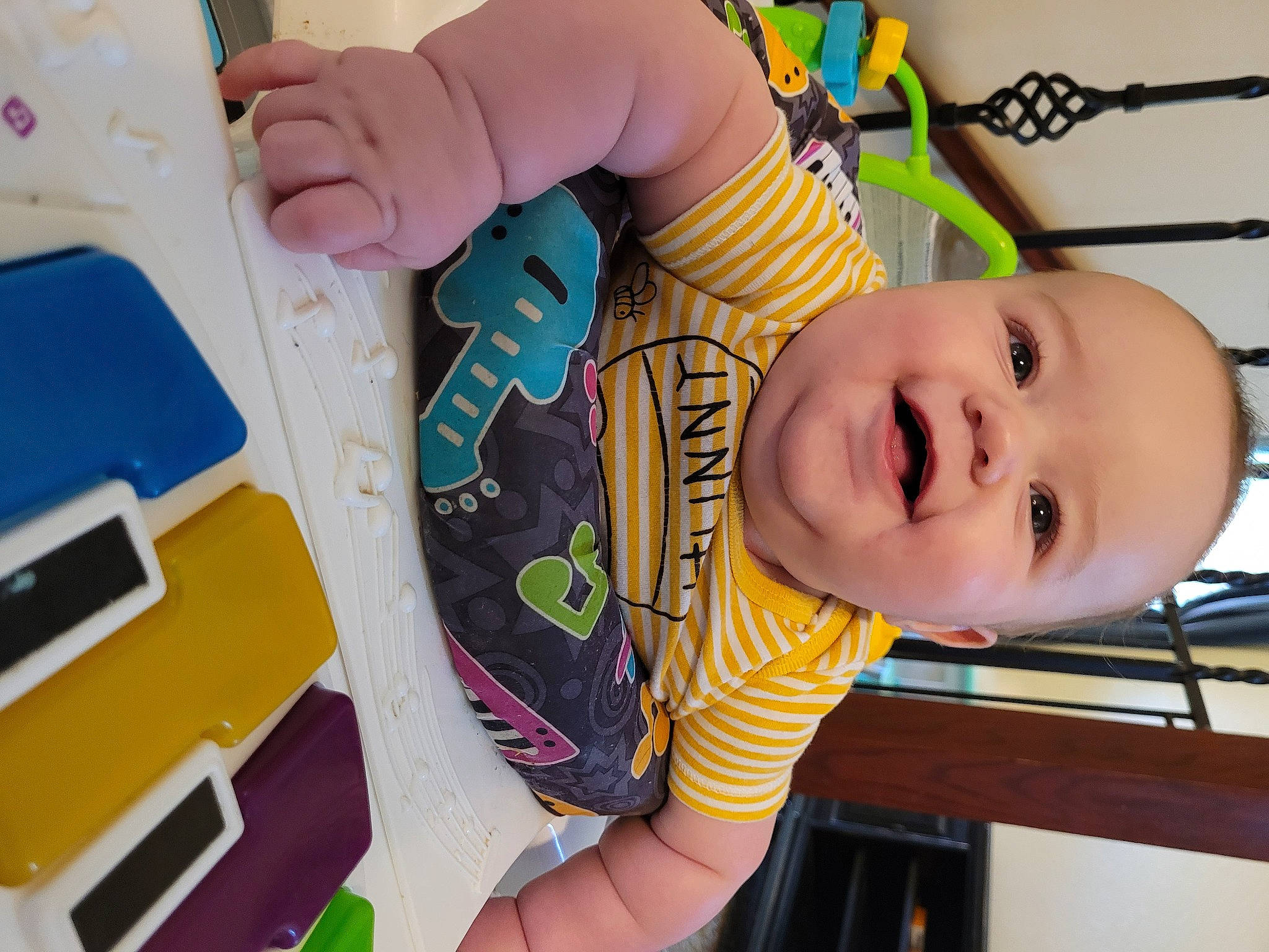 Joseph joined the competition — help win amazing prizes! arm, baby, baby_products, baby_safety, baby_toddler_clothing, cheek, child, finger, fun, hand, happy, infant_bed, mouth, person, play, room, smile, t_shirt, thumb, toddler