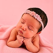 Valentina joined the competition — help win amazing prizes! baby, blanket, child, closed_eyes, cozy, cute, face, flower, hand, headband, infant, newborn, peaceful, pink, portrait, resting, skin, sleeping, soft, warm