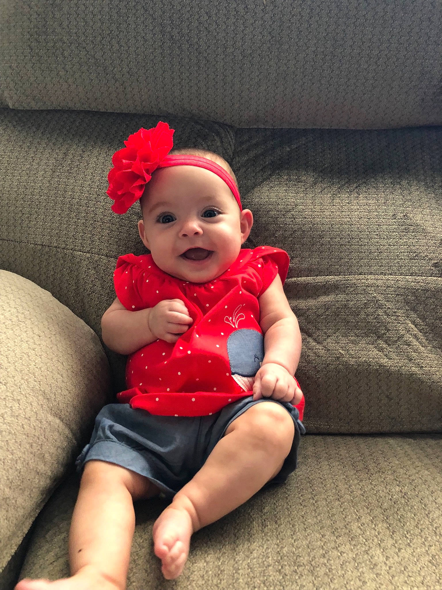 Fray is registered to the contest to win money with this photo: baby, baby_toddler_clothing, cheek, child, flower, head, headgear, joint, leg, lip, person, photography, plant, red, sitting, skin, sleeve, toddler