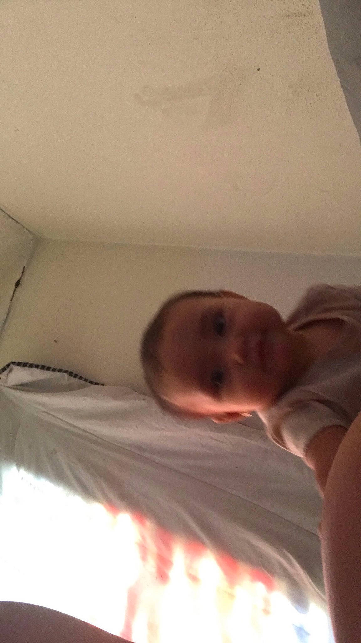 Avalynn joined the competition — help win amazing prizes! abdomen, baby, bed, chest, comfort, elbow, eyebrow, finger, human_leg, jaw, leg, linens, mouth, muscle, neck, nose, person, textile, tints_and_shades, toddler