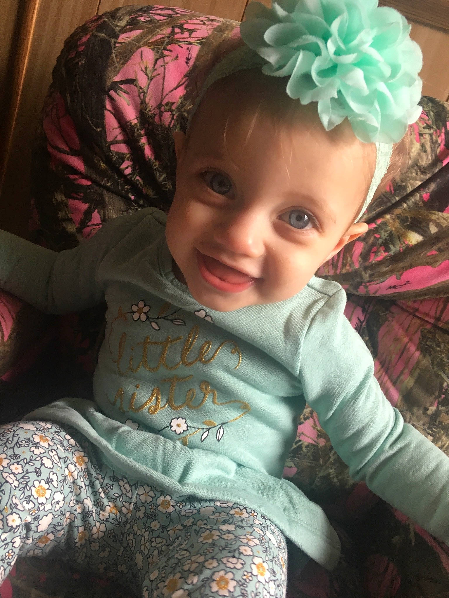 Keira joined the competition — help win amazing prizes! baby, cheek, child, cool, eye, hair_accessory, head, headband, headgear, joy, person, plant, skin, smile, toddler