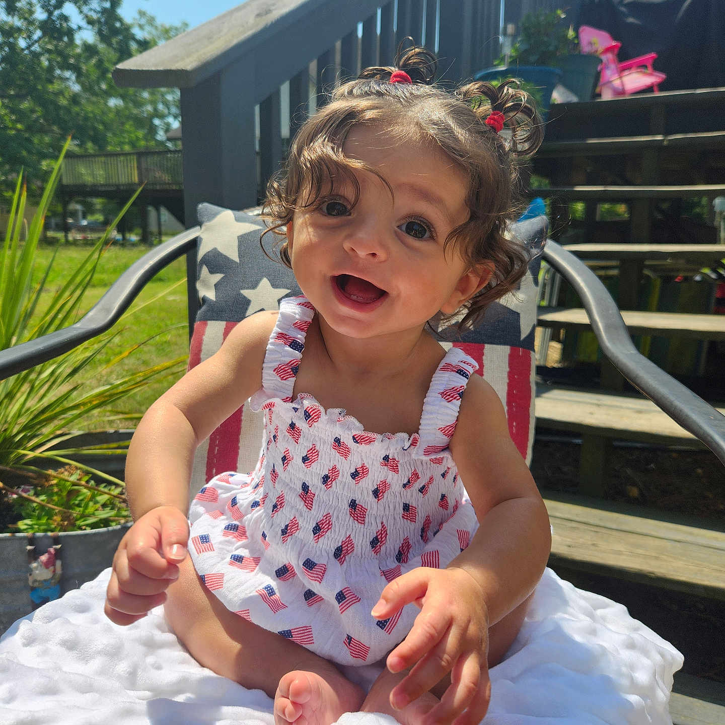 Alani joined the competition — help win amazing prizes! architecture, baby, bodypart, building, clothing, dress, face, finger, grass, hand, head, house, housing, person, photography, plant, portrait, pottedplant, sitting, summer