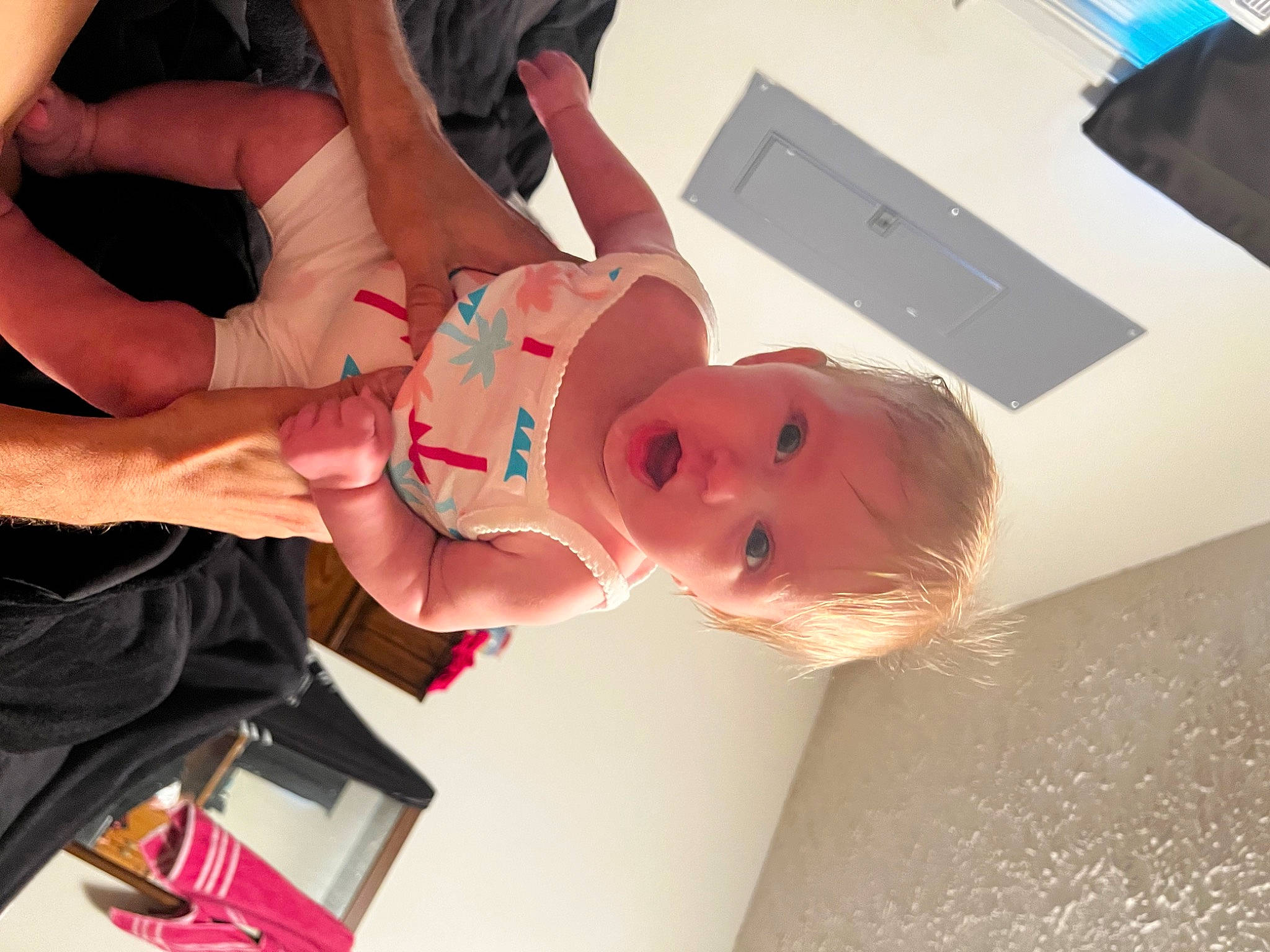 Cambrie joined the competition — help win amazing prizes! arm, baby, baby_toddler_clothing, chest, dress, elbow, finger, fun, gesture, hand, happy, human_body, human_leg, laptop, mouth, nail, person, thigh, thumb, toddler