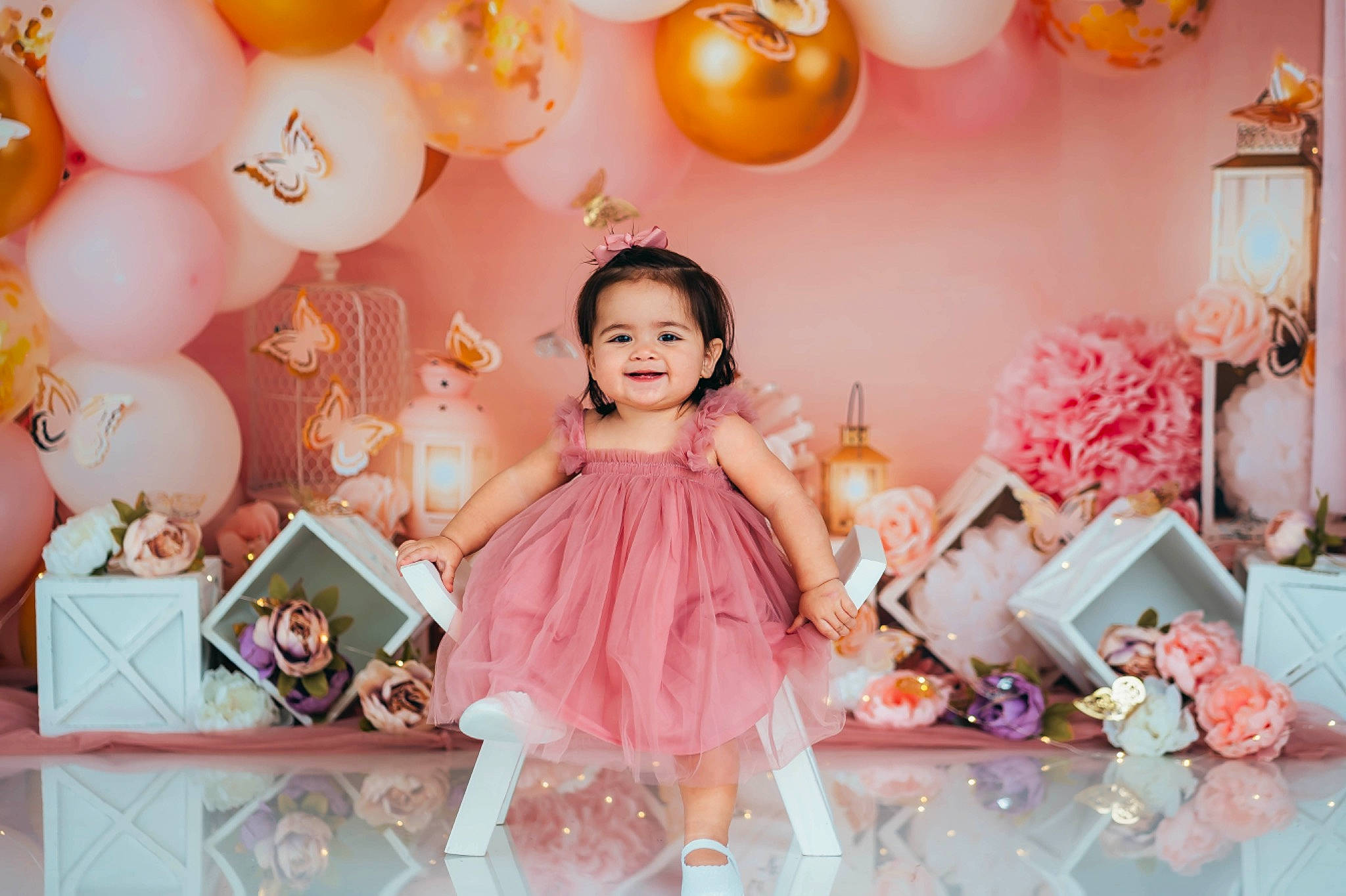 Adalina joined the competition — help win amazing prizes! balloon, child, collectable, decoration, doll, dress, event, fun, happy, headpiece, joy, lighting, magenta, party, party_supply, peach, person, pink, smile, sweetness