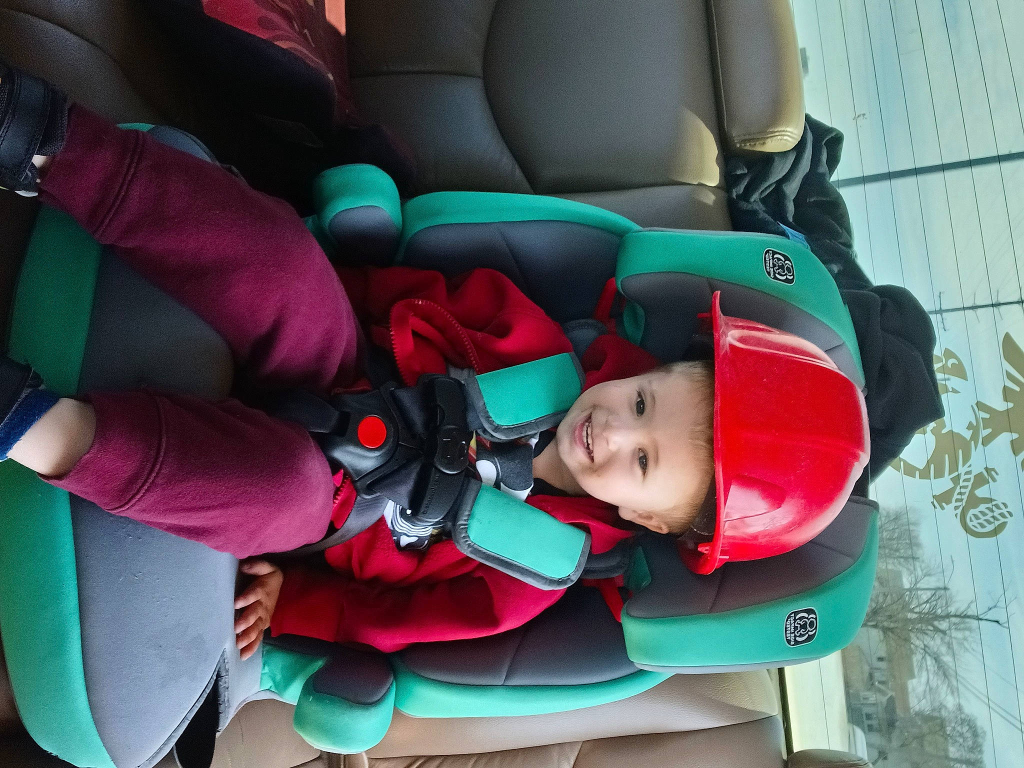Anthony joined the competition — help win amazing prizes! auto_part, automotive_design, baby_products, car_seat, car_seat_cover, carmine, comfort, fictional_character, fun, head_restraint, joy, leisure, magenta, person, personal_protective_equipment, pink, recreation, red, textile, toddler