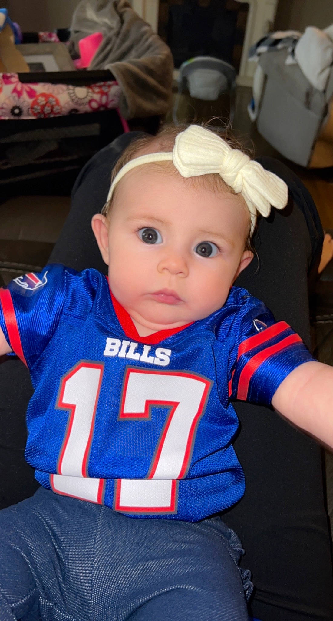 Oakleigh joined the competition — help win amazing prizes! baby, baby_toddler_clothing, carmine, chair, cheek, child, clothing, cool, electric_blue, facial_expression, fictional_character, fun, hairstyle, head, headwear, jersey, person, sitting, sleeve, sportswear