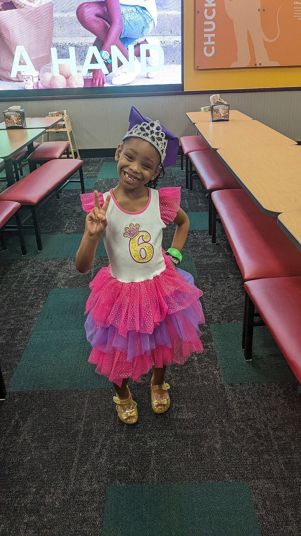 Cutey joined the competition — help win amazing prizes! child, costume, couch, entertainment, event, flooring, fun, happy, hat, joy, leisure, magenta, party, person, pink, purple, recreation, room, smile, table