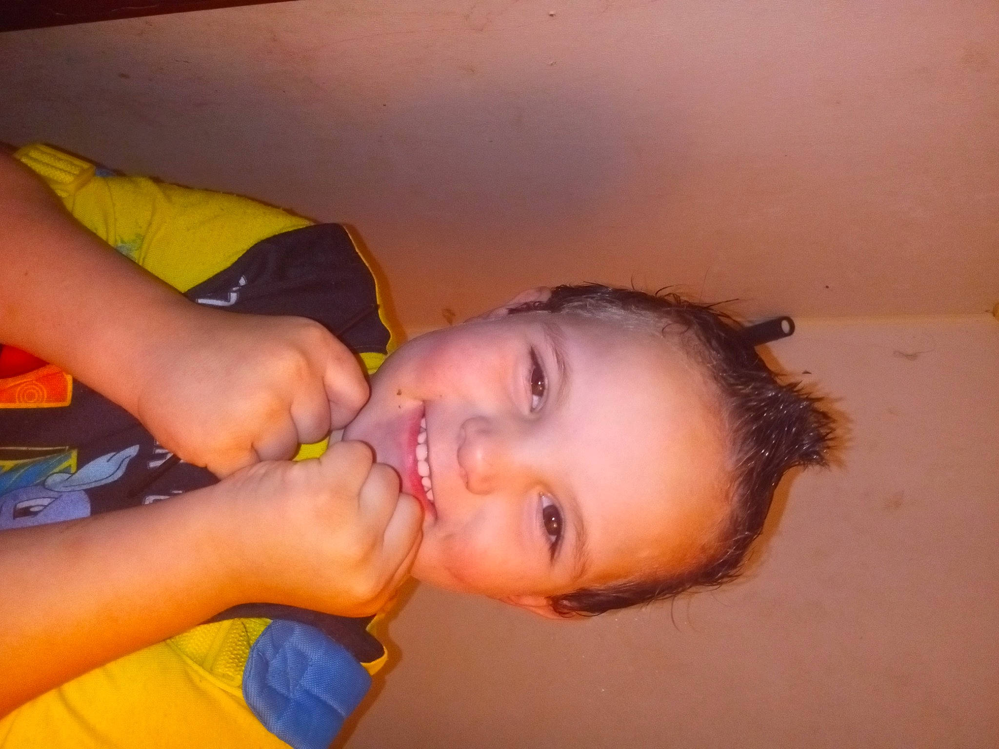 Caleb joined the competition — help win amazing prizes! abdomen, arm, chest, ear, elbow, eyelash, face, finger, flash_photography, gesture, happy, iris, jaw, joy, lip, nose, orange, person, skin, smile