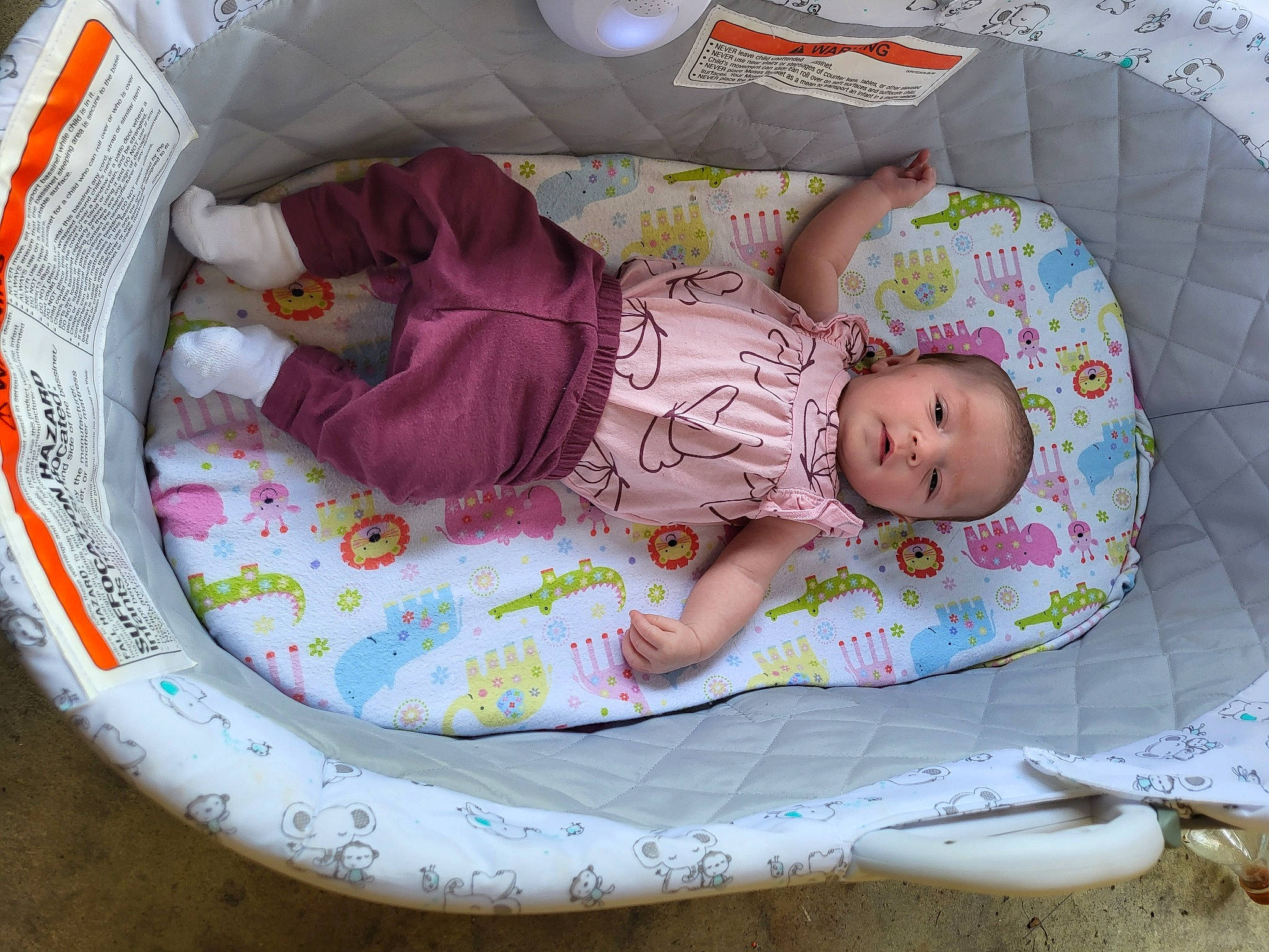 Lydia joined the competition — help win amazing prizes! baby, baby_products, baby_safety, baby_sleeping, baby_toddler_clothing, baby_toys, bedding, bedtime, child, circle, comfort, linens, nap, pattern, person, pink, product, room, sleep, textile