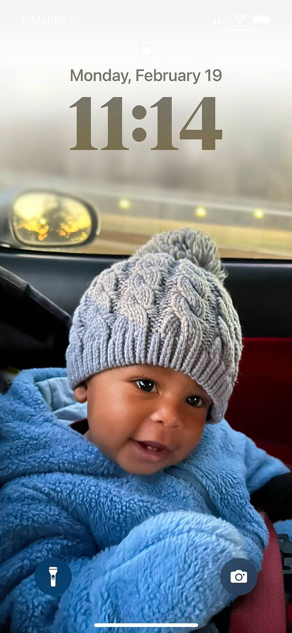 Tariq joined the competition — help win amazing prizes! baby, beanie, bonnet, cap, cheek, child, comfort, face, fashion_accessory, font, freezing, happy, headwear, knit_cap, linens, logo, person, toddler, vehicle_door, winter