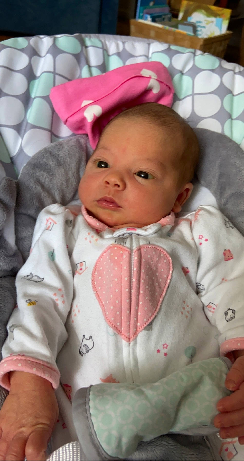 Ophelia is registered to the contest to win money with this photo: baby, baby_products, cheek, child, lip, person, pink, product, skin, toddler