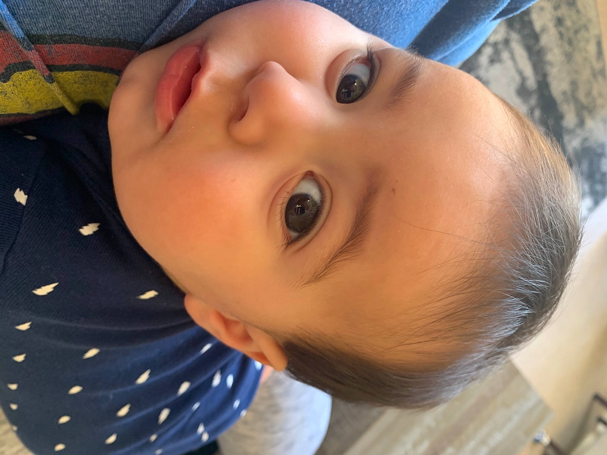 Alessandro is registered to the contest to win money with this photo: blue, cheek, chin, cool, eye, eyebrow, eyelash, forehead, happy, headgear, human_body, iris, lip, mouth, neck, nose, person, skin, smile, toddler