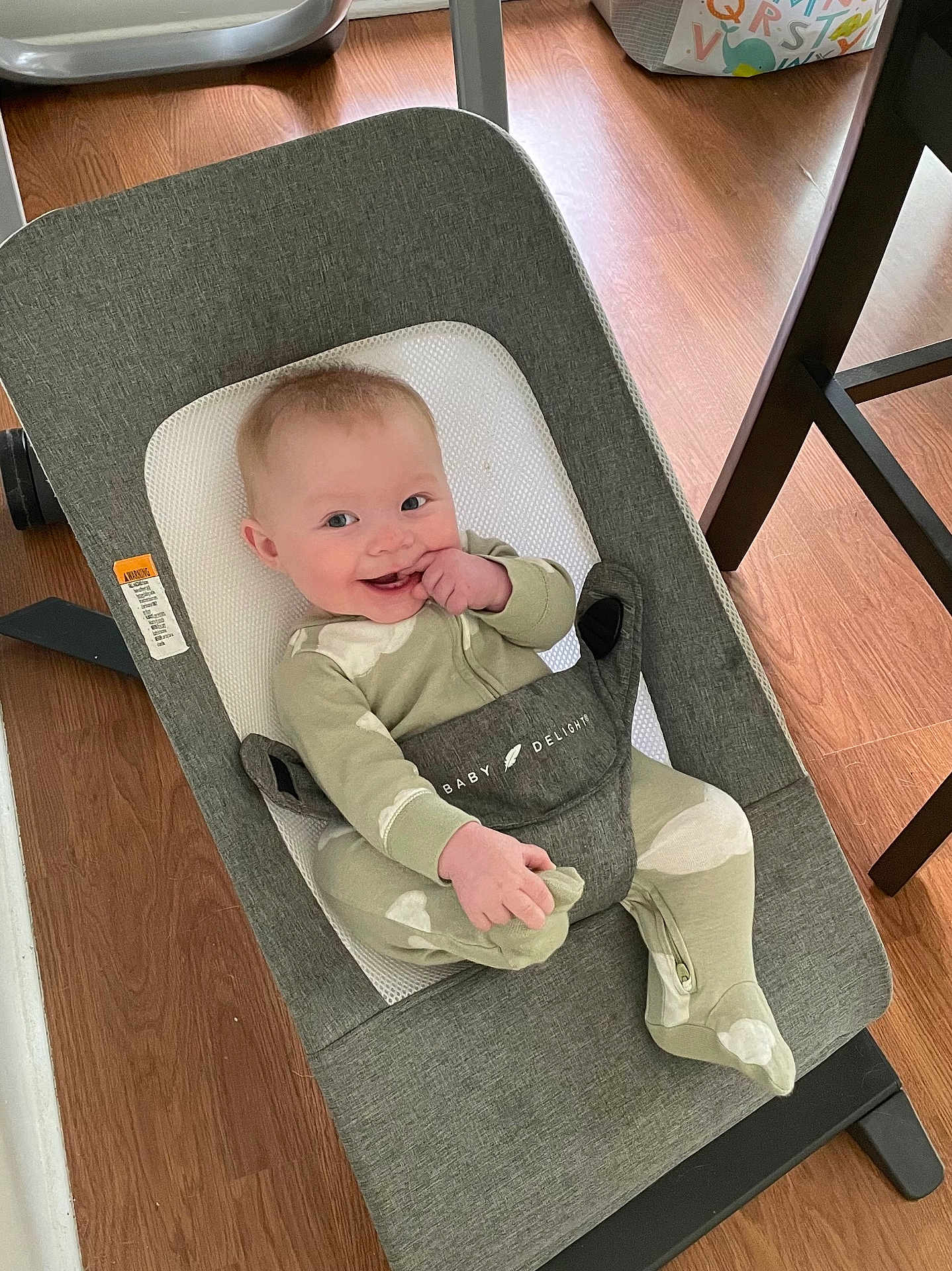 Lawson joined the competition — help win amazing prizes! baby, face, happy, head, infantbed, person, sitting, tape
