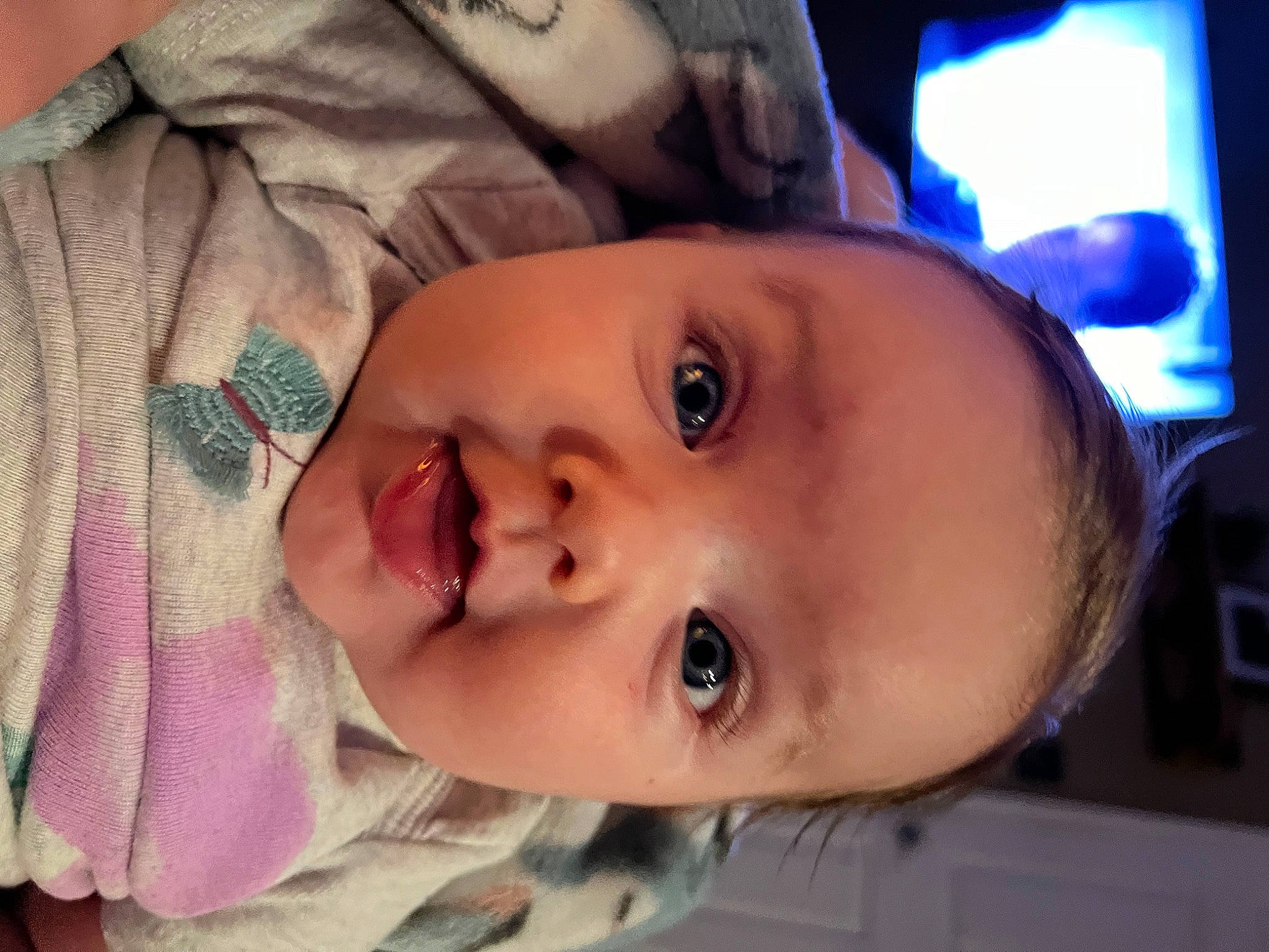 Eleanor is registered to the contest to win money with this photo: baby, baby_toddler_clothing, cheek, child, ear, eye, eyebrow, eyelash, forehead, happy, human_body, iris, lip, mouth, neck, nose, organ, person, skin, smile