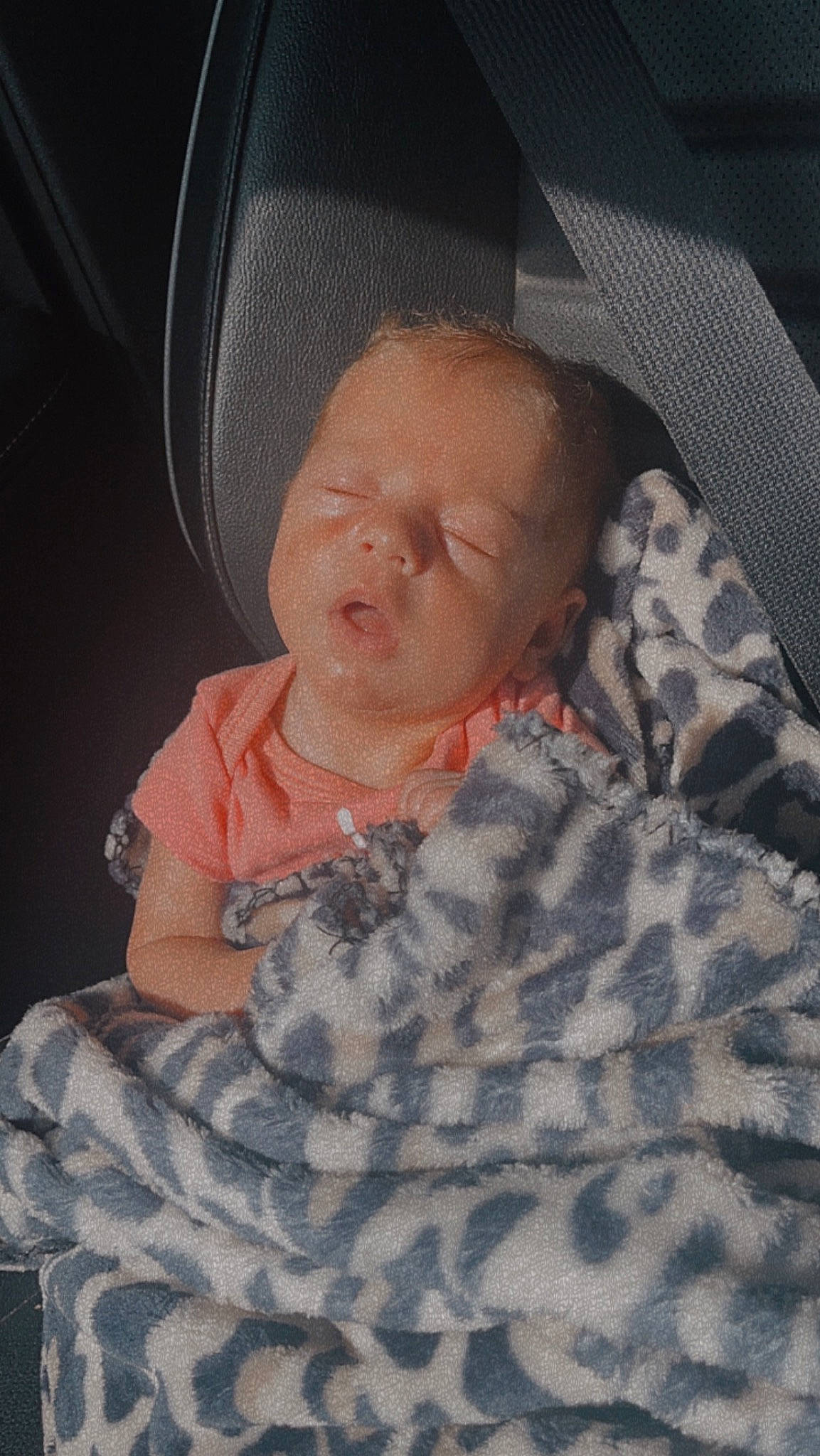 Kinsleigh joined the competition — help win amazing prizes! baby, baby_sleeping, baby_toddler_clothing, bedtime, car_seat, chair, cheek, child, chin, comfort, forehead, linens, mouth, nose, pattern, person, room, sitting, skin, sleeve