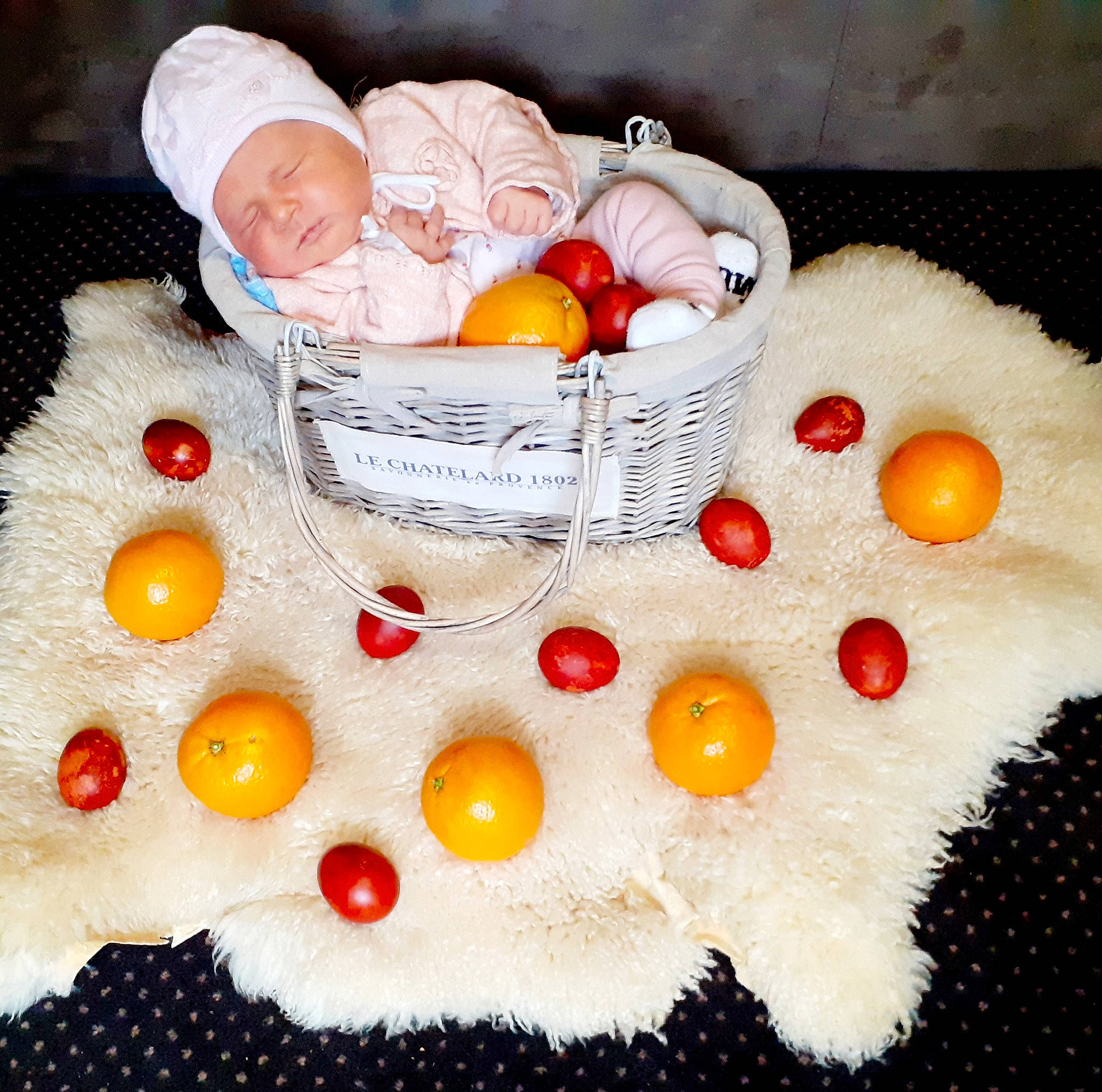 Svetlina a rejoint le concours — aidez-le/la à gagner de superbes lots ! art, basket, circle, cuisine, dish, event, fashion_accessory, font, fruit, headwear, ingredient, natural_foods, orange, oval, person, product, serveware, sweetness, textile, tree