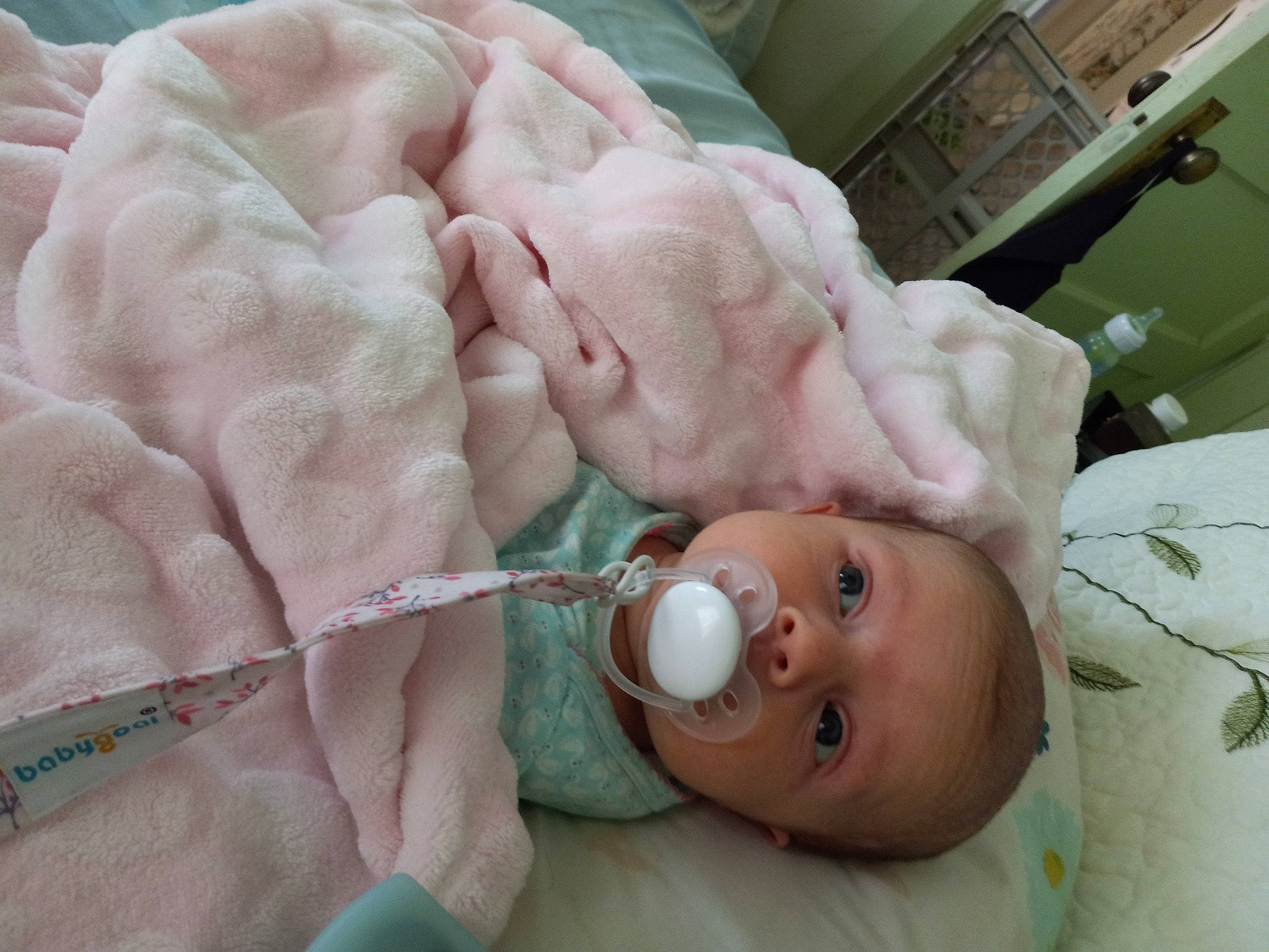 Alison joined the competition — help win amazing prizes! baby, baby_products, baby_safety, baby_toddler_clothing, cheek, child, comfort, event, flesh, hat, health_care, hospital, linens, person, room, service, skin, thumb, toddler