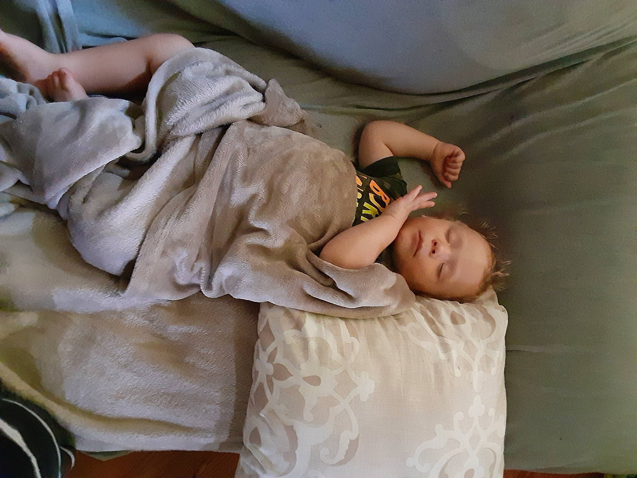 Philip joined the competition — help win amazing prizes! baby_sleeping, bed_sheet, bedding, bedroom, bedtime, blond, child, comfort, couch, flash_photography, flooring, human_leg, linens, mattress, nap, person, room, sitting, thigh, throw_pillow