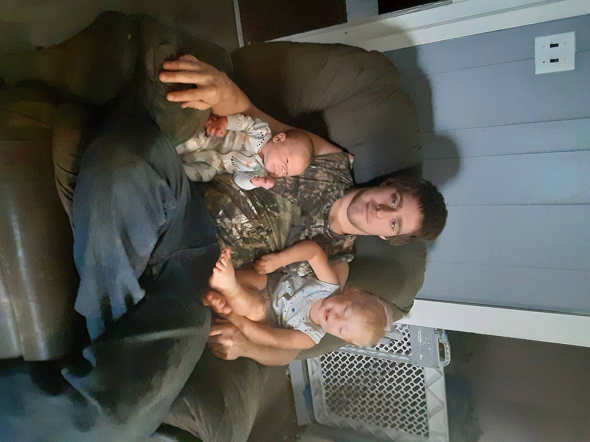 Owen is registered to the contest to win money with this photo: baby, baby_products, baby_toddler_clothing, child, comfort, event, fun, gesture, lap, person, room, sitting, smile, thumb, toddler