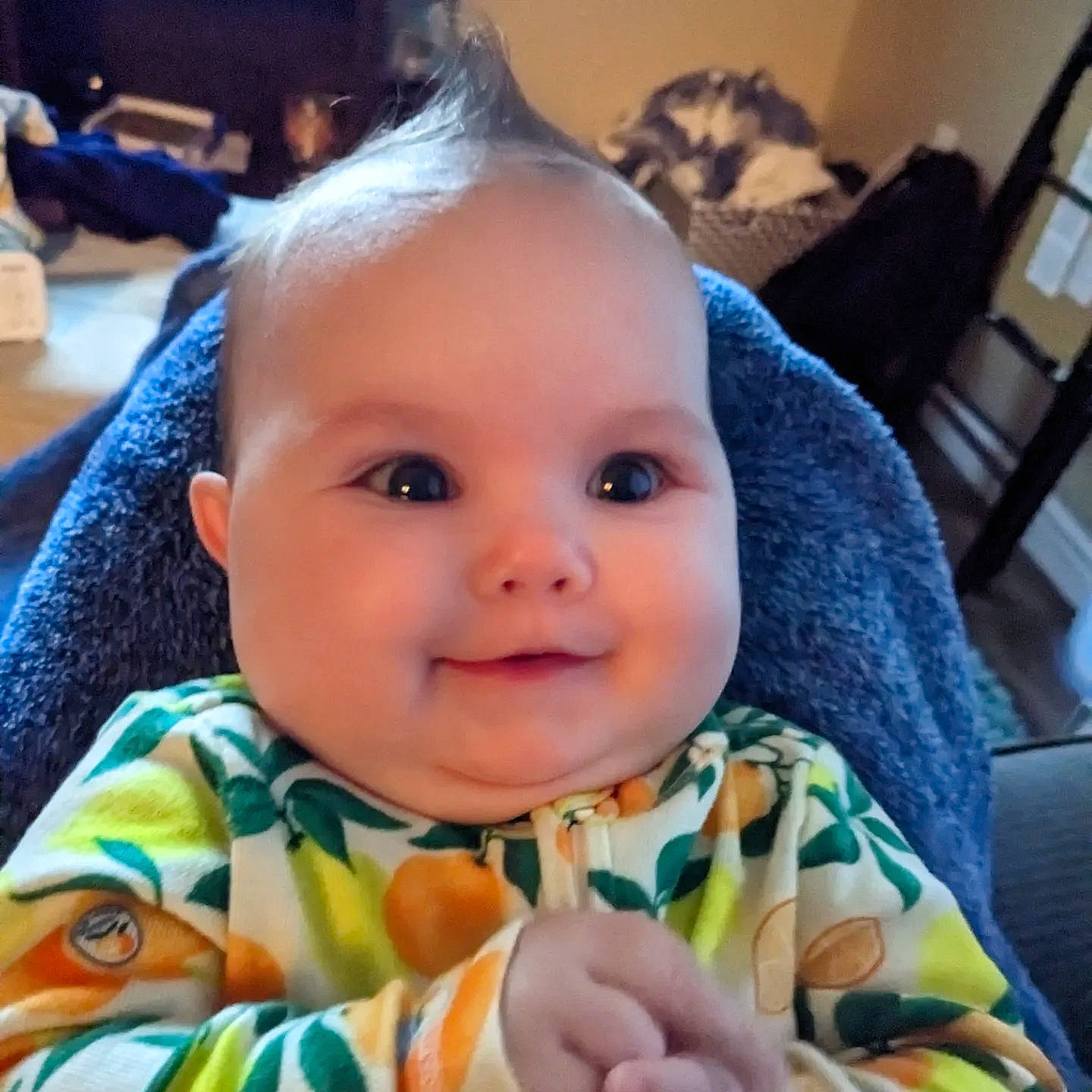 Lily is registered to the contest to win money with this photo: baby, baby_toddler_clothing, cheek, child, cool, ear, eye, eyebrow, eyelash, finger, happy, head, iris, joy, lip, mouth, nose, person, skin, sleeve