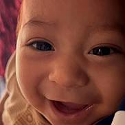 Icker Michael is registered to the contest to win money with this photo: baby, close_up, smile, face, child, joyful, eyes, hand, clothing, cozy, infant, portrait, skin, cute, happy, person, young, warm, expression, indoor