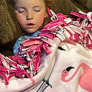 Juliana joined the competition — help win amazing prizes! baby_toddler_clothing, blond, child, close_up, eye, eyelash, face, fashion_accessory, fashion_design, hair, head, horse, linens, lip, magenta, neck, pattern, pink, skin, textile