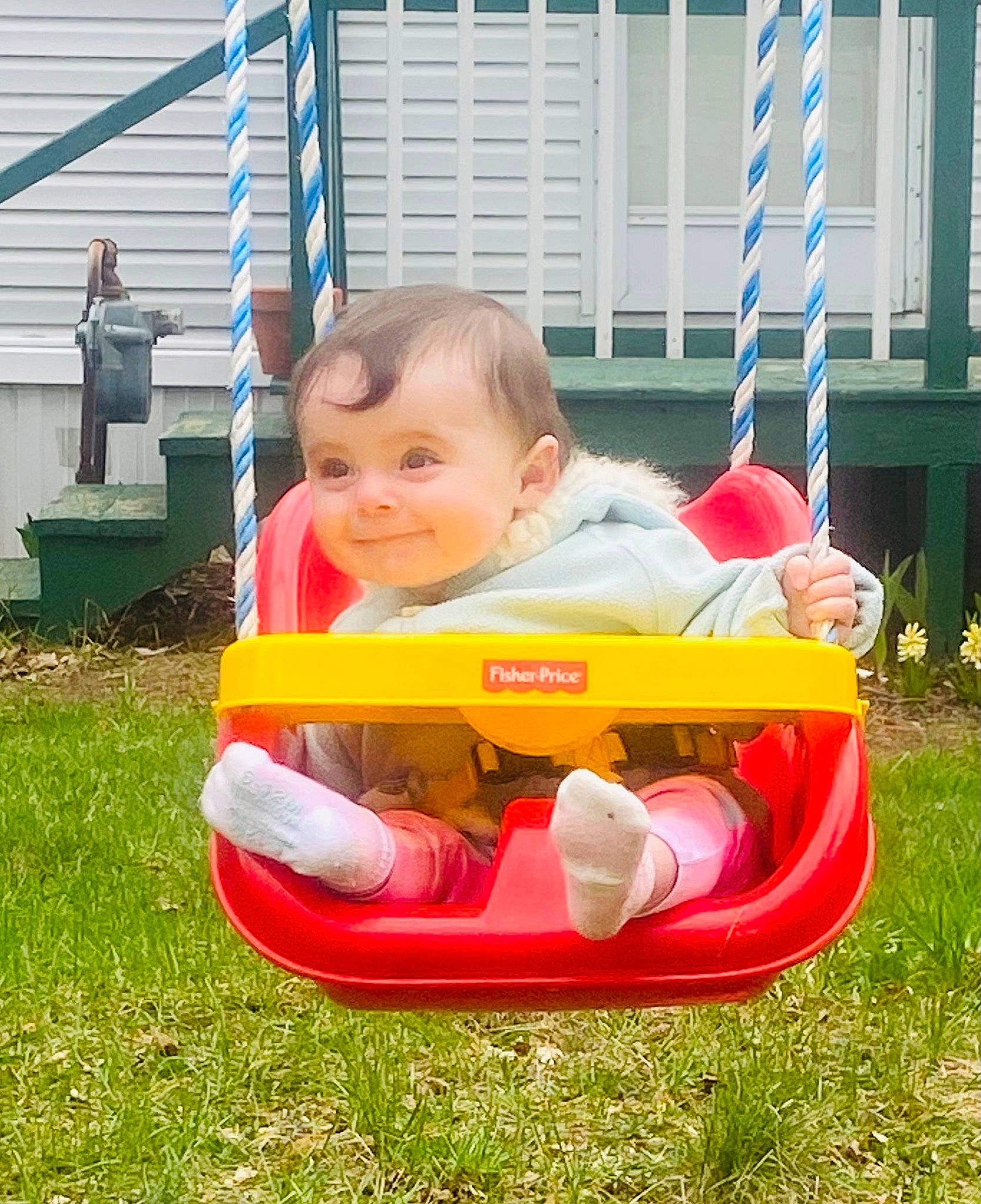 Gerrah joined the competition — help win amazing prizes! baby, baby_products, baby_toddler_clothing, child, comfort, fun, grass, happy, joy, lawn, leisure, person, plant, play, recreation, riding_toy, sharing, sitting, smile, toddler