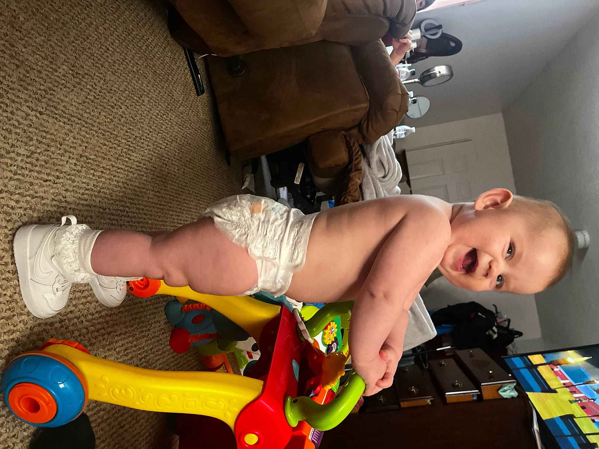 Brynleigh joined the competition — help win amazing prizes! abdomen, baby, baby_products, chest, elbow, finger, flooring, foot, fun, human_leg, joint, knee, leg, person, shoe, sock, thigh, toddler, toy, trunk