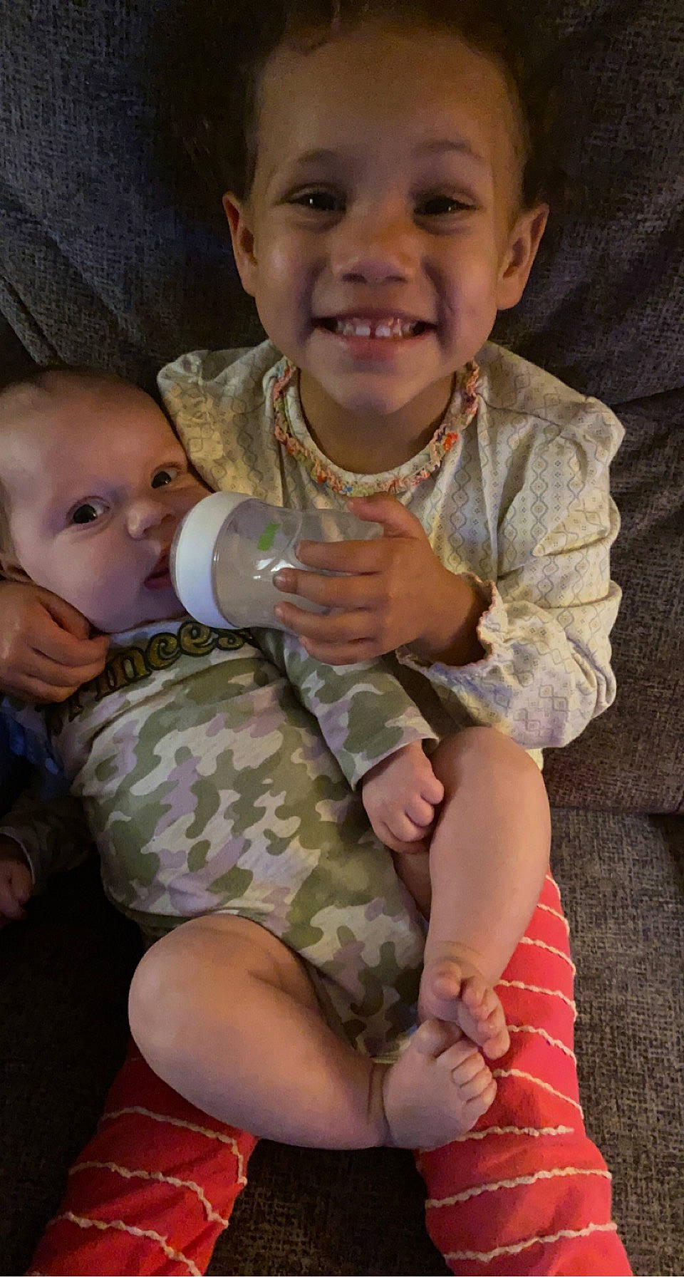 Calyn Rae joined the competition — help win amazing prizes! arm, baby_toddler_clothing, cheek, ear, eye, face, facial_expression, finger, gesture, hand, happy, head, interaction, iris, joy, nose, organ, person, skin, sleeve