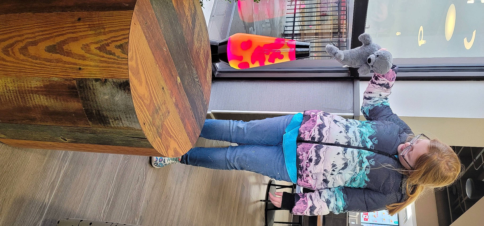 Kairi joined the competition — help win amazing prizes! bag, denim, fashion_accessory, flooring, hardwood, human_leg, leisure, luggage_and_bags, lumber, magenta, pattern, person, plywood, room, sitting, textile, travel, varnish, wood, wood_flooring