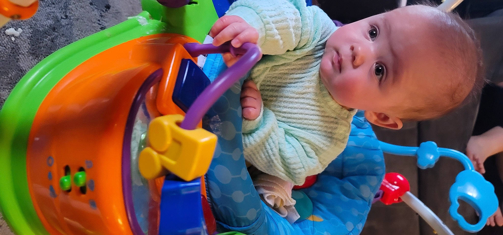 Elsie joined the competition — help win amazing prizes! arm, baby, baby_products, baby_toddler_clothing, baby_toys, child, electric_blue, event, fun, happy, leisure, organ, person, photograph, plastic, play, product, recreation, snapshot, toddler