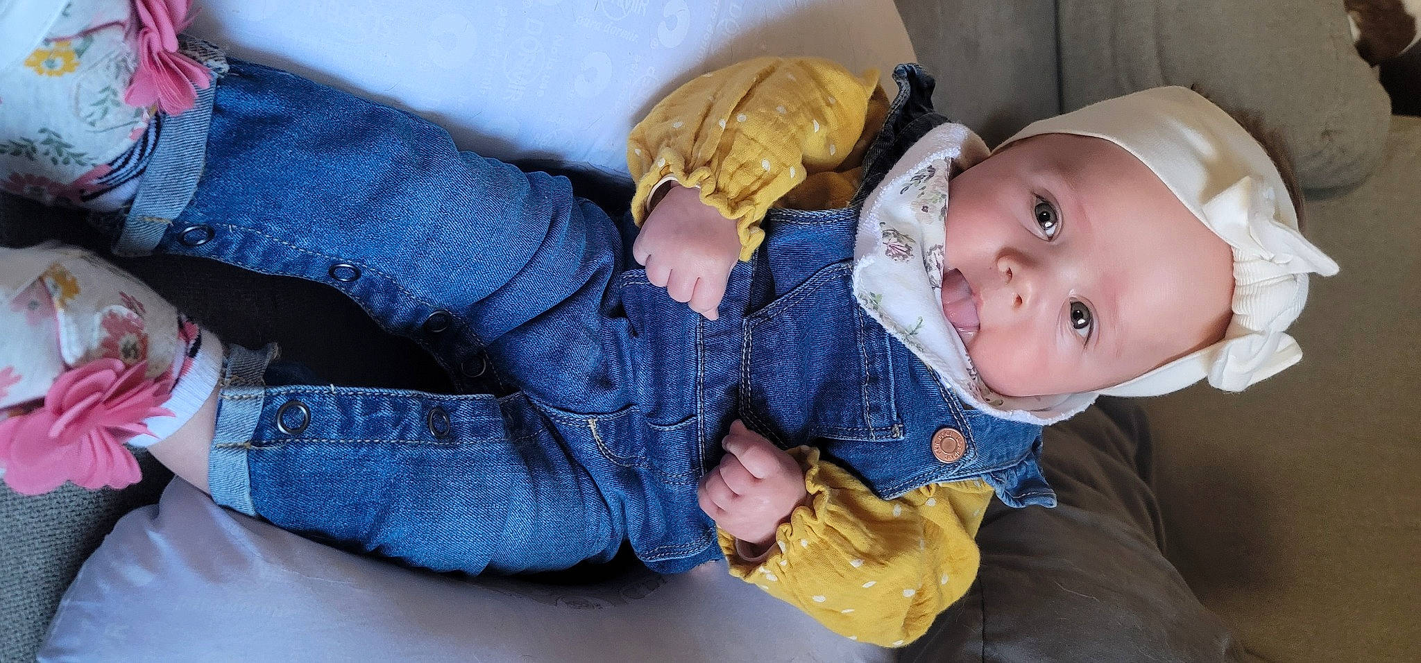 Elsie joined the competition — help win amazing prizes! arm, baby, baby_products, baby_toddler_clothing, cheek, child, comfort, electric_blue, finger, gesture, hand, happy, nose, outerwear, person, skin, sleeve, smile, textile, toddler