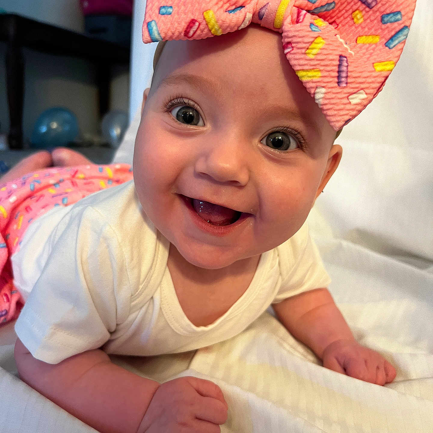Olivia joined the competition — help win amazing prizes! accessories, baby, bag, bodypart, bowtie, clothing, dress, face, finger, formalwear, hand, handbag, happy, hat, head, person, photography, portrait, smile, tie