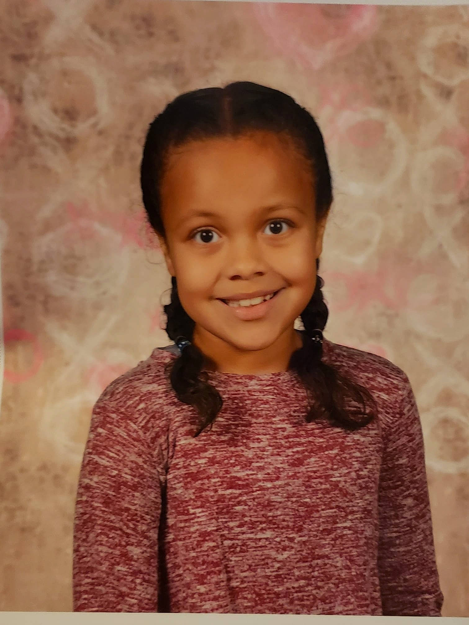 Kyndall is registered to the contest to win money with this photo: cheek, child, chin, face, forehead, hair, human, joy, lip, neck, person, portrait, skin, smile