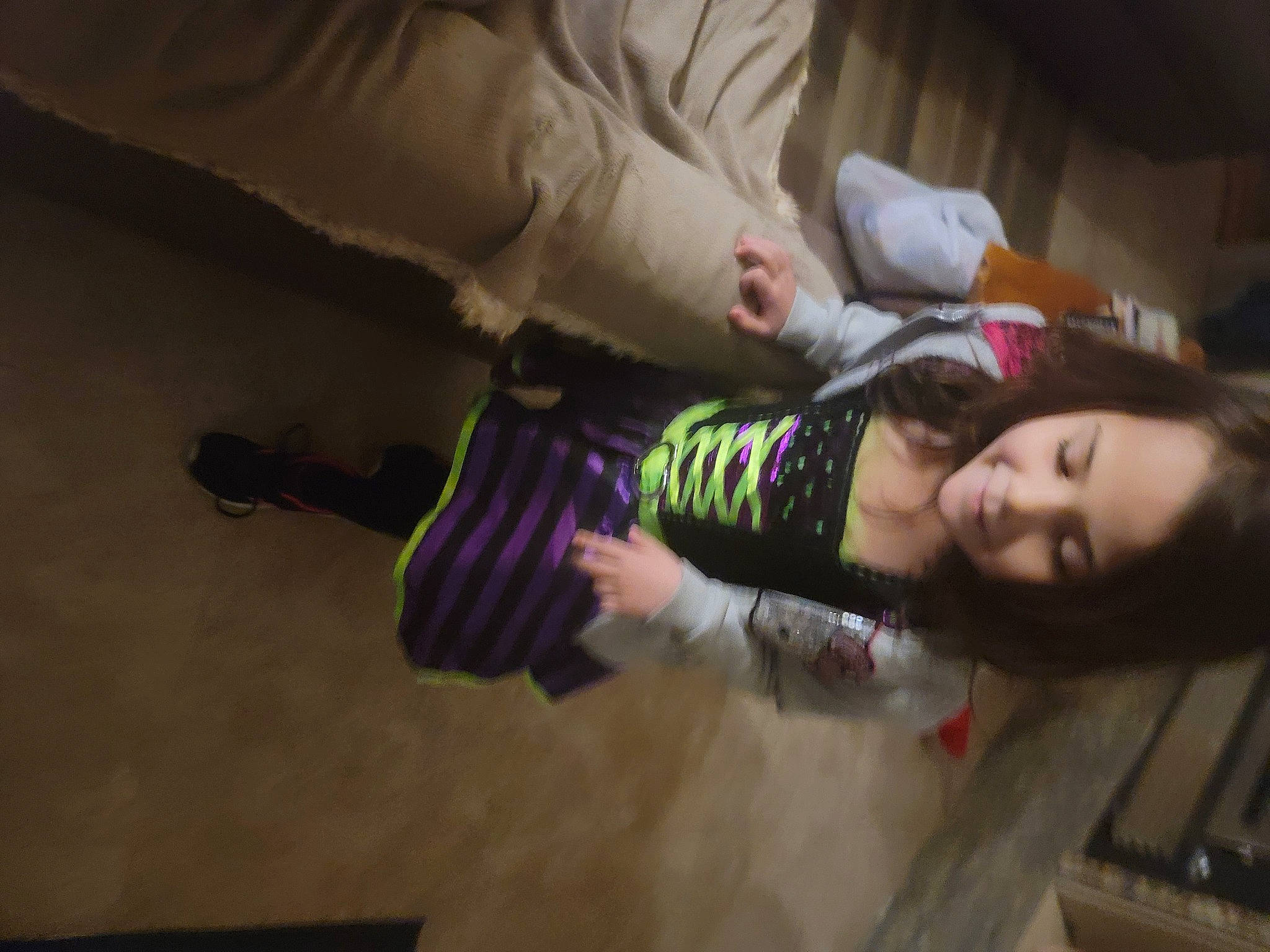 Lexi joined the competition — help win amazing prizes! child, floor, flooring, fun, gesture, happy, joy, person, room, sitting, smile, toddler, tree, wood