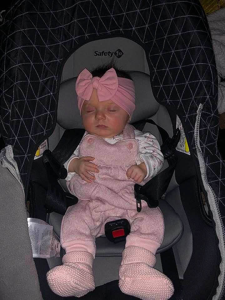 Aylah joined the competition — help win amazing prizes! baby, baby_carriage, baby_in_car_seat, baby_products, car_seat, child, headwear, person, product, toddler