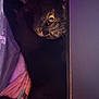 Bean joined the competition — help win amazing prizes! black_cat, cat, pet, animal, tattoo, arm, furniture, purple_light, pink_blanket, indoor, cozy, curious, wide_eyes, whiskers, soft_light, relaxed, resting, close_up, mystery, shadow