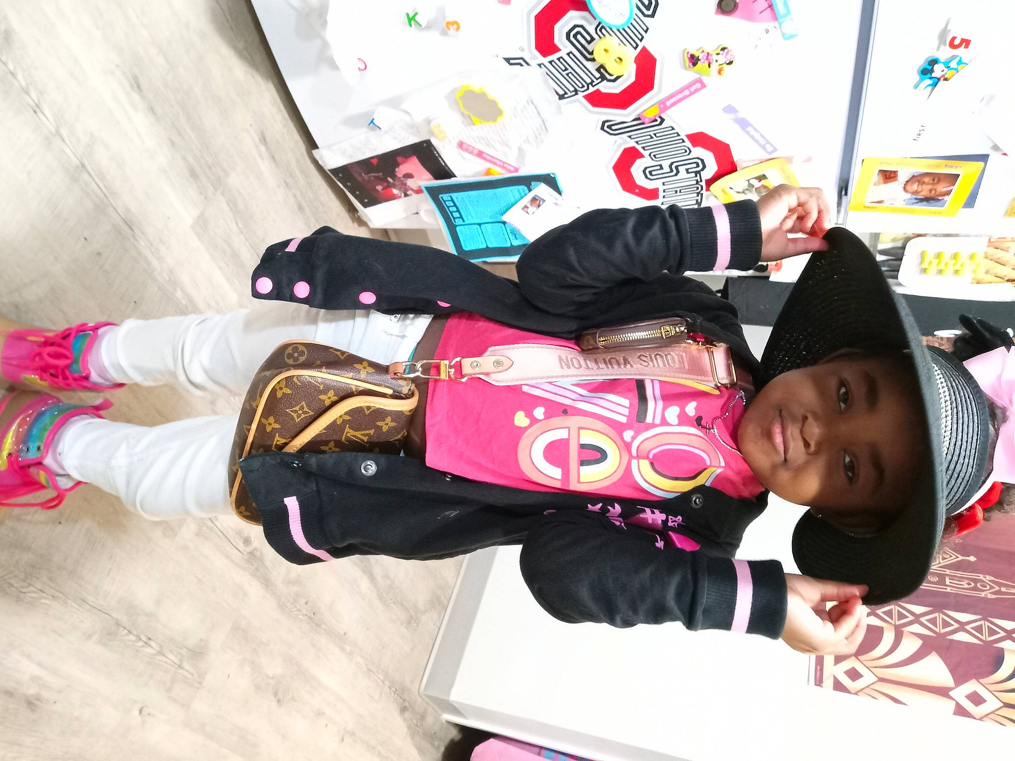 Beautiful joined the competition — help win amazing prizes! art, carmine, child, costume, costume_hat, font, fun, happy, hat, headwear, joy, magenta, pattern, person, room, sleeve, sportswear, t_shirt, textile, toddler