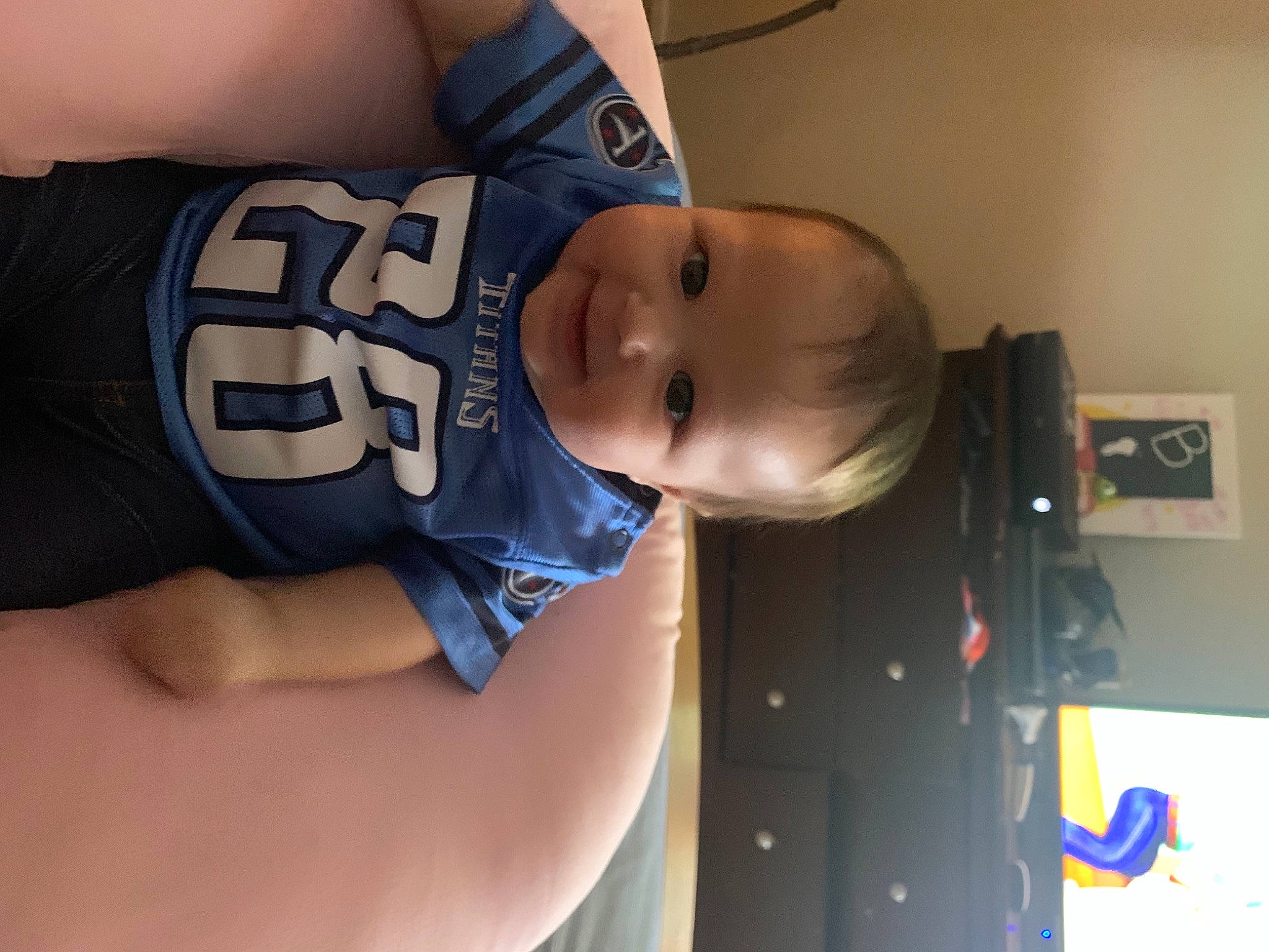Aiyana joined the competition — help win amazing prizes! abdomen, active_shirt, baby, baby_products, baby_toddler_clothing, button, chest, cobalt_blue, cool, elbow, joy, muscle, person, picture_frame, sleeve, sports_jersey, stomach, toddler, trunk
