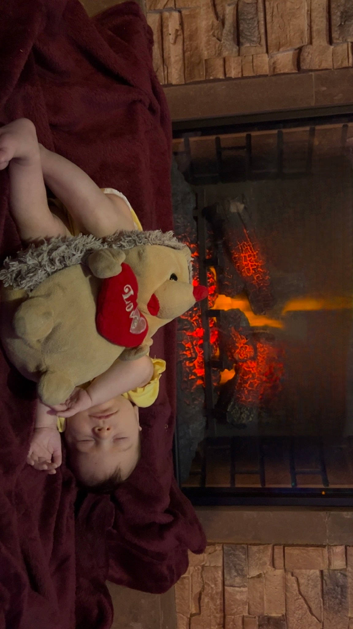 Cassandra joined the competition — help win amazing prizes! baby, carmine, child, doll, fire, flesh, fun, fur, gas, heat, orange, person, plush, room, sitting, stuffed_toy, teddy_bear, toddler, toy, visual_arts