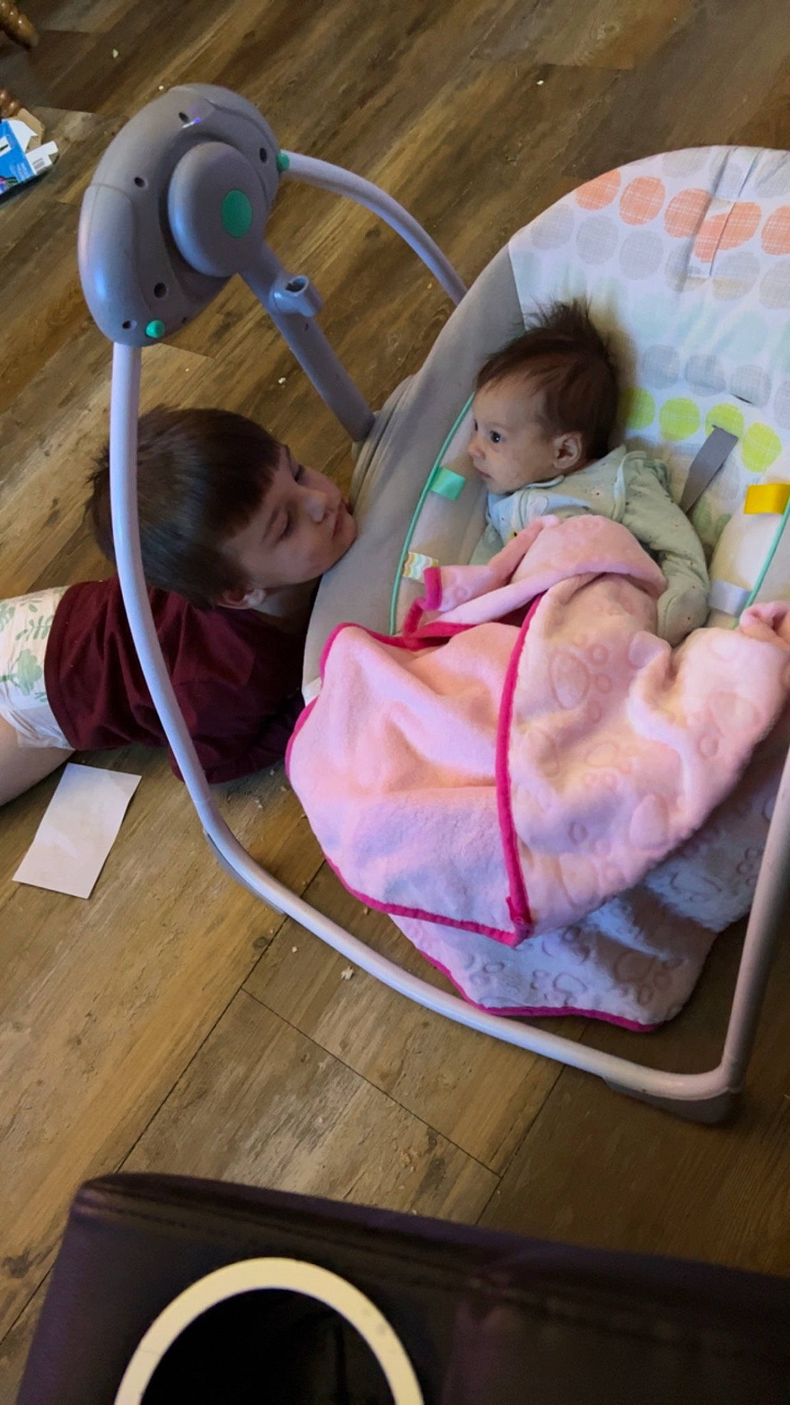 Jerry is registered to the contest to win money with this photo: baby, baby_carriage, baby_products, baby_safety, baby_sleeping, baby_toddler_clothing, baby_toys, bedtime, child, comfort, fun, hardwood, infant_bed, leisure, linens, person, play, room, sitting, toddler