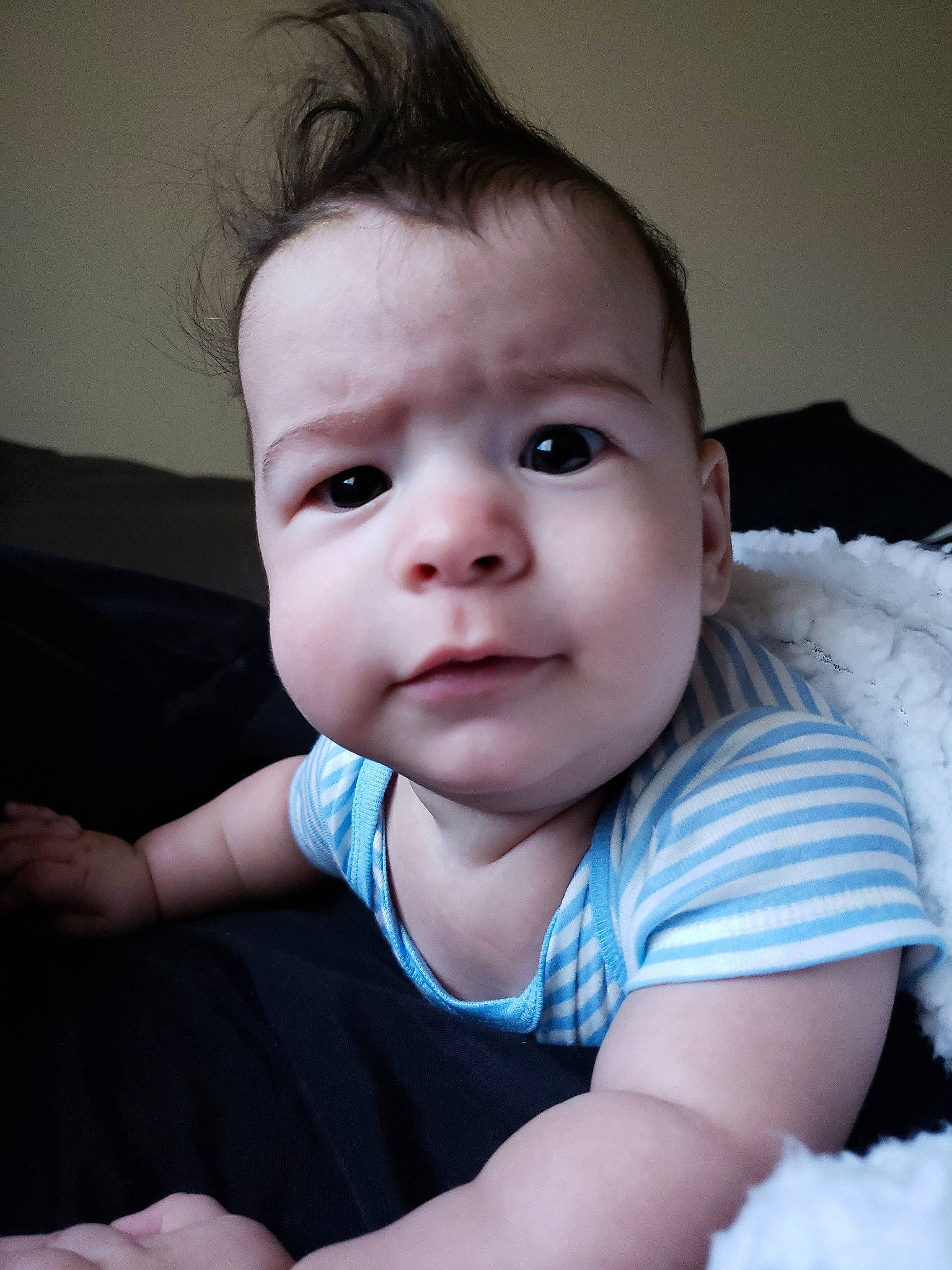 Silas is registered to the contest to win money with this photo: boy, cheek, child, chin, emotion, eye, eyebrow, face, forehead, hair, hairstyle, head, human_hair_color, infant, lip, nose, person, skin, smile, toddler