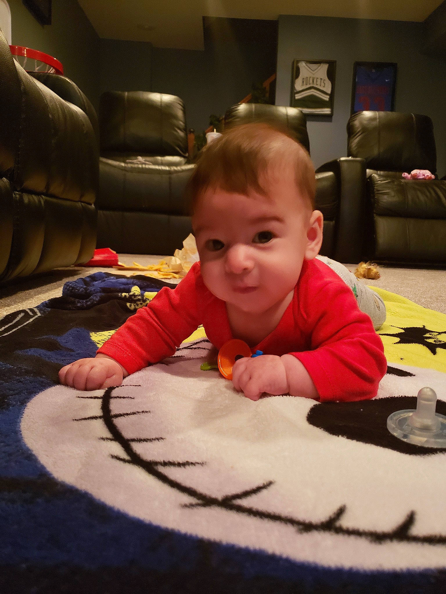 Silas joined the competition — help win amazing prizes! boy, child, day, fun, infant, person, play, product, sitting, smile, textile, toddler