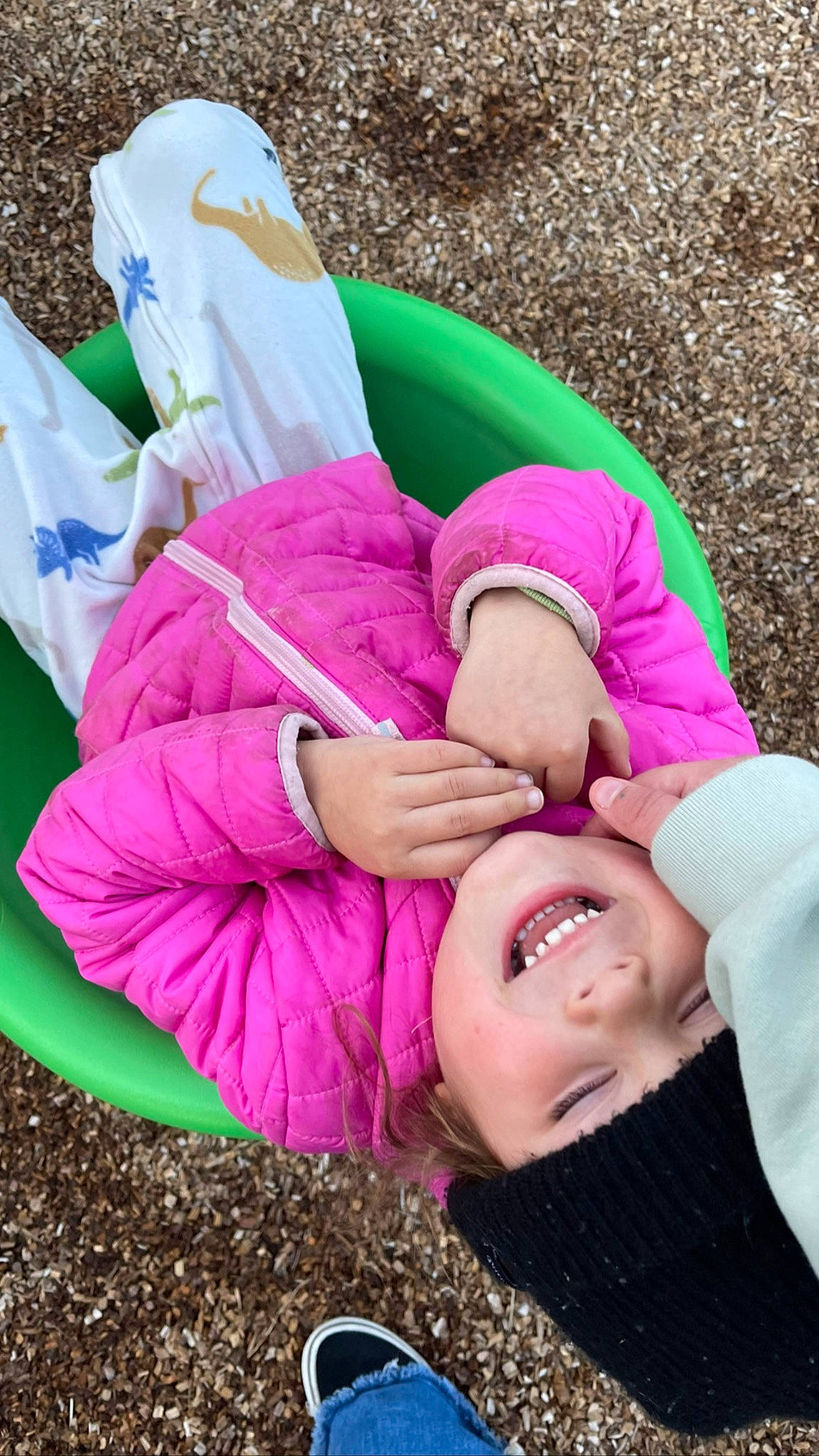 Zelda is registered to the contest to win money with this photo: baby, child, comfort, finger, fun, grass, happy, headwear, human_body, joy, leaf, leisure, magenta, nap, people_in_nature, person, pink, purple, recreation, sitting