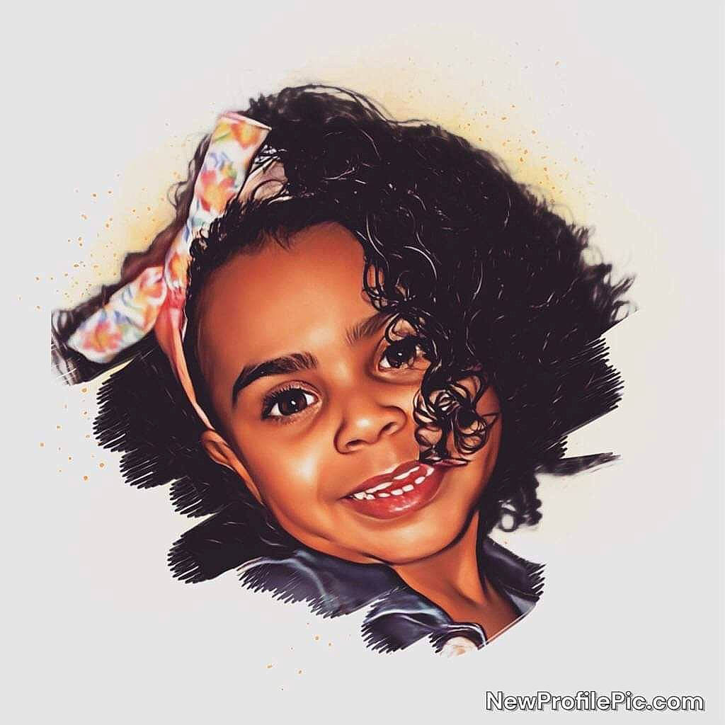 Mckenna joined the competition — help win amazing prizes! afro, art, black_hair, brown_hair, cheek, doll, eyelash, fashion_accessory, fashion_design, font, happy, head, illustration, jheri_curl, joy, lace_wig, lip, painting, person, ringlet
