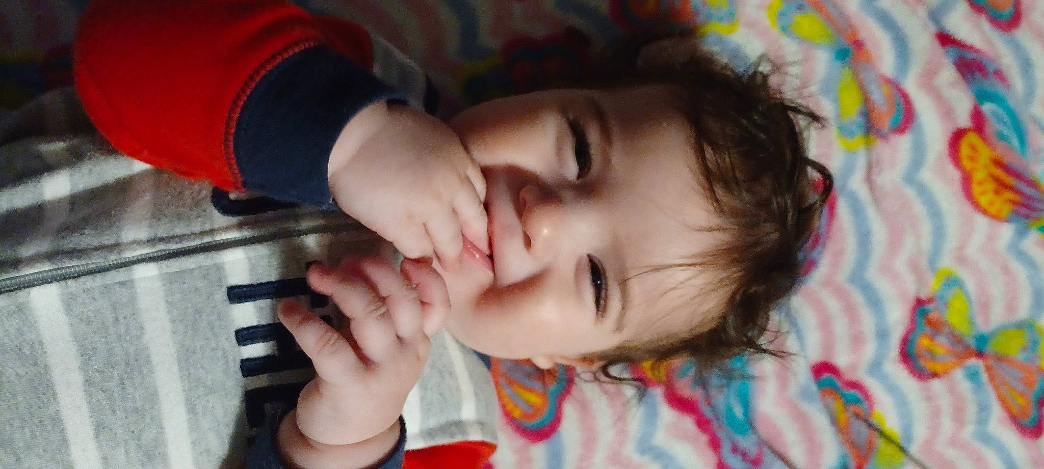 Marlie is registered to the contest to win money with this photo: baby, baby_toddler_clothing, cheek, child, clothing, eye, eyebrow, eyelash, finger, gesture, hand, happy, iris, lip, mouth, nose, person, skin, sleeve, smile