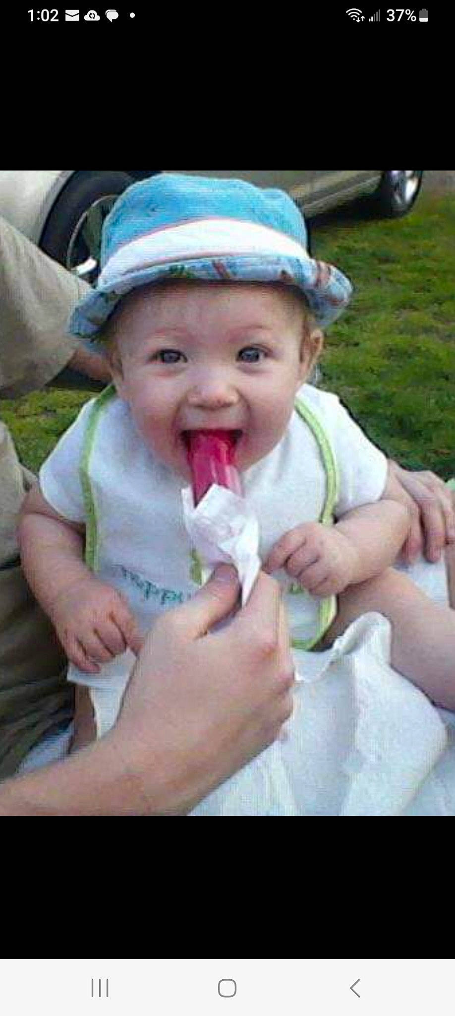 Brayden joined the competition — help win amazing prizes! baby, baby_toddler_clothing, cheek, child, eyelash, finger, fun, gesture, grass, hand, happy, hat, headwear, jaw, lip, mouth, nail, nose, person, smile