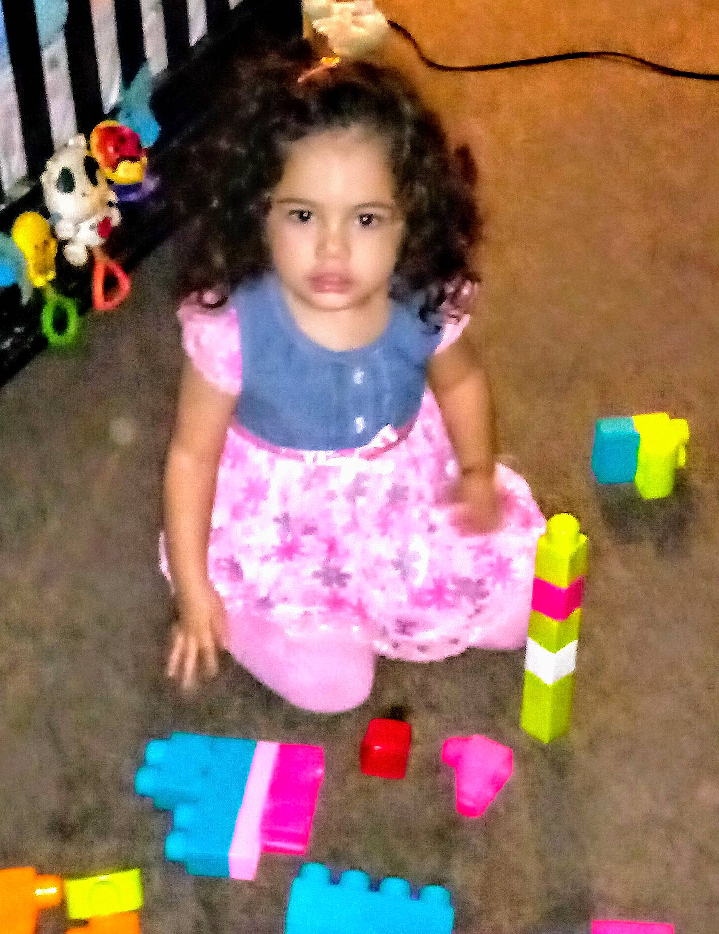 Hope is registered to the contest to win money with this photo: baby_toddler_clothing, child, clothing, fun, green, hair, hairstyle, happy, leisure, magenta, pattern, person, pink, product, purple, sleeve, smile, snapshot, toddler, toy