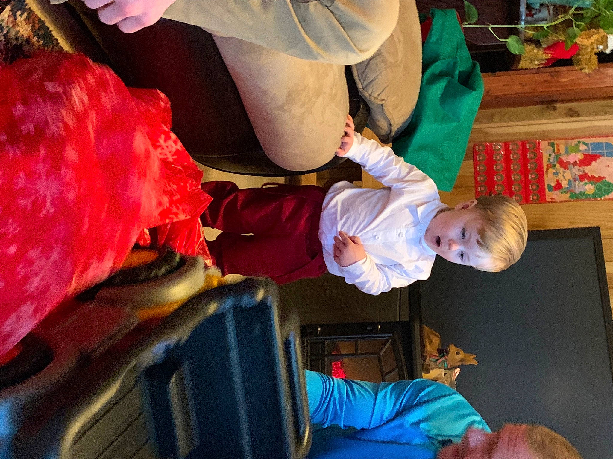 Kayson joined the competition — help win amazing prizes! baby, child, costume, event, fun, green, leisure, person, plant, public_event, recreation, room, sitting, surprise, toddler, tradition, tree, vehicle_door